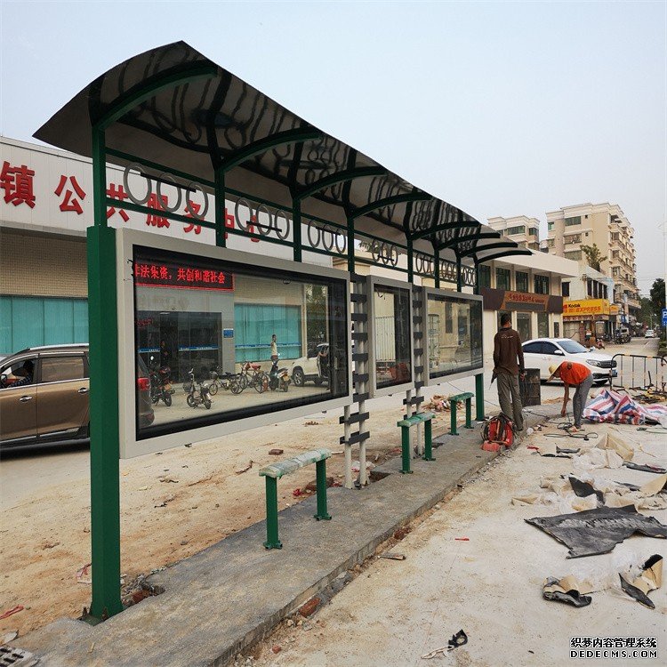 佛山候車亭送貨上門2021年廠家行情多項外觀設計_均可定制