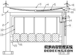 一種市政道路用公交車站候車亭制作方法